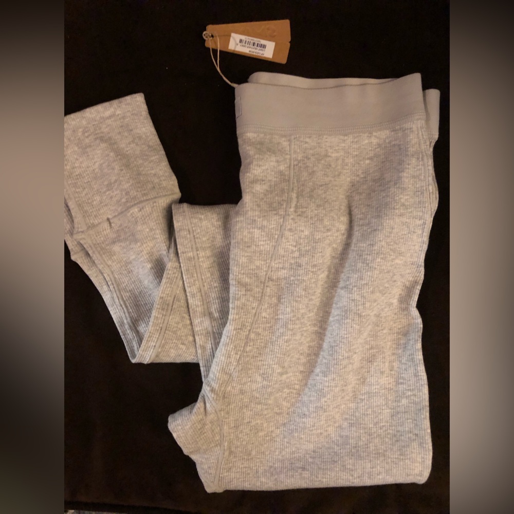 💜 Skims Cotton Ribbed Legging- Light Heather Grey